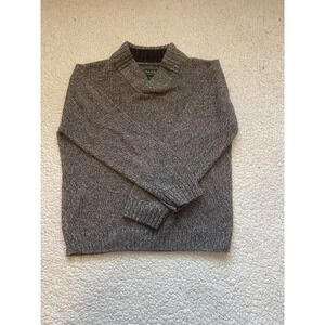 David Taylor Knit Golf Pullover Sweater Shawl Collar Size Medium Gray